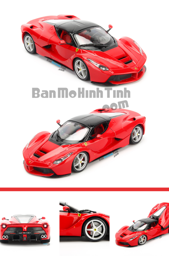 mô hình siêu xe ferrari laferarri 1:24 bburago red
