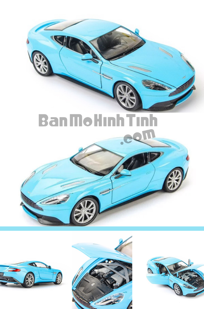 mô hình siêu xe aston martin dbs superleggra 1:24 welly blue