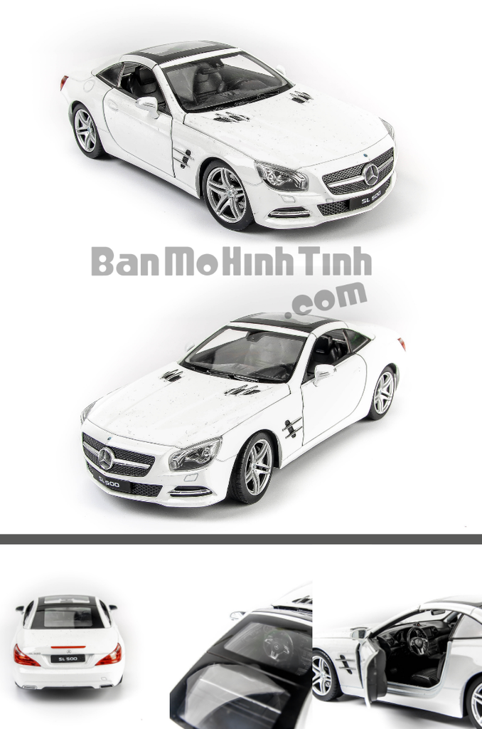 mô hình xe sang mercedes-benz sl500 1:24 welly