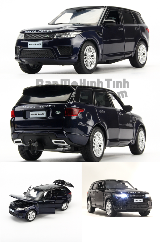 Mô hình xe Land Rover Range Rover Sport Blue 1:32 Jackiekim