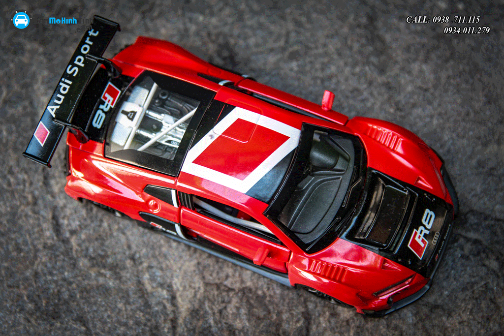 Mô hình xe Audi R8 LMS Red 1:32 MSZ