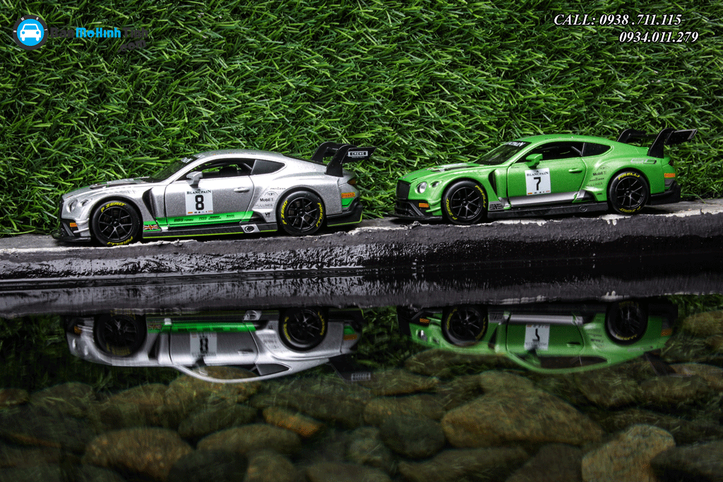 Mô hình xe Bentley Continental GT3 2019 1:32 UNI