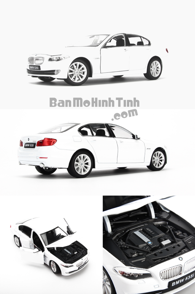Mô hình xe sang BMW 535i 1:24 Welly White