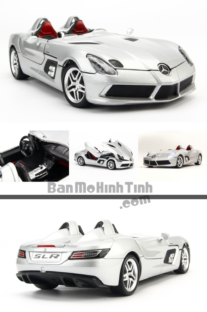 Mô hình xe Mercedes Benz SLR Stirling Moss Silver 1:24 UNI