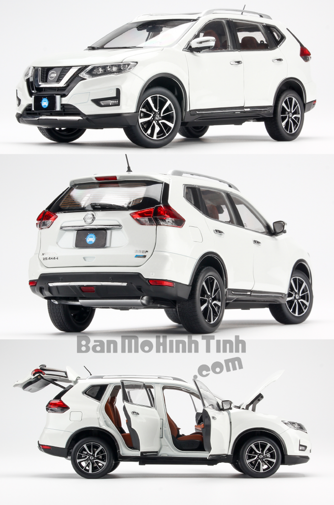 Mô hình xe Nissan X-Trail 1:18 Paudi White