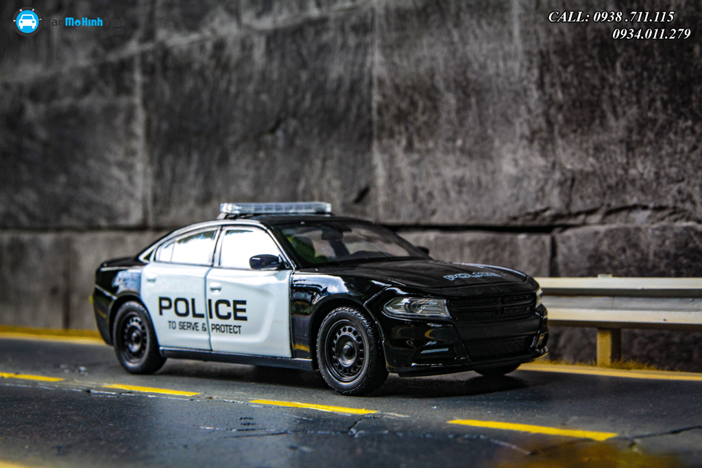 Mô hình xe Dodge Charger R/T 2016 Police 1:24 Welly