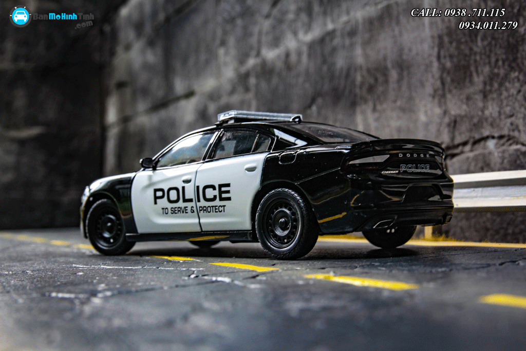 Mô hình xe Dodge Charger R/T 2016 Police 1:24 Welly