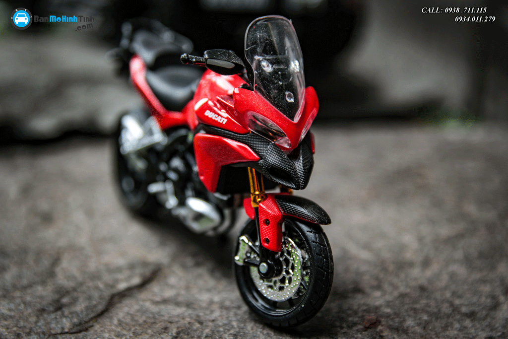 Mô hình xe mô tô Ducati Multistrada 1200s 1:18 Maisto Red