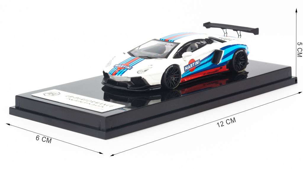 Mô hình xe Lamborghini Aventador LB Martini Roof Boxes 1:64 JEC Limited Edition