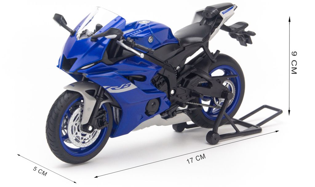 Mô hình xe mô tô Yamaha YZFR6 Red 118 Maisto  banmohinhtinhcom