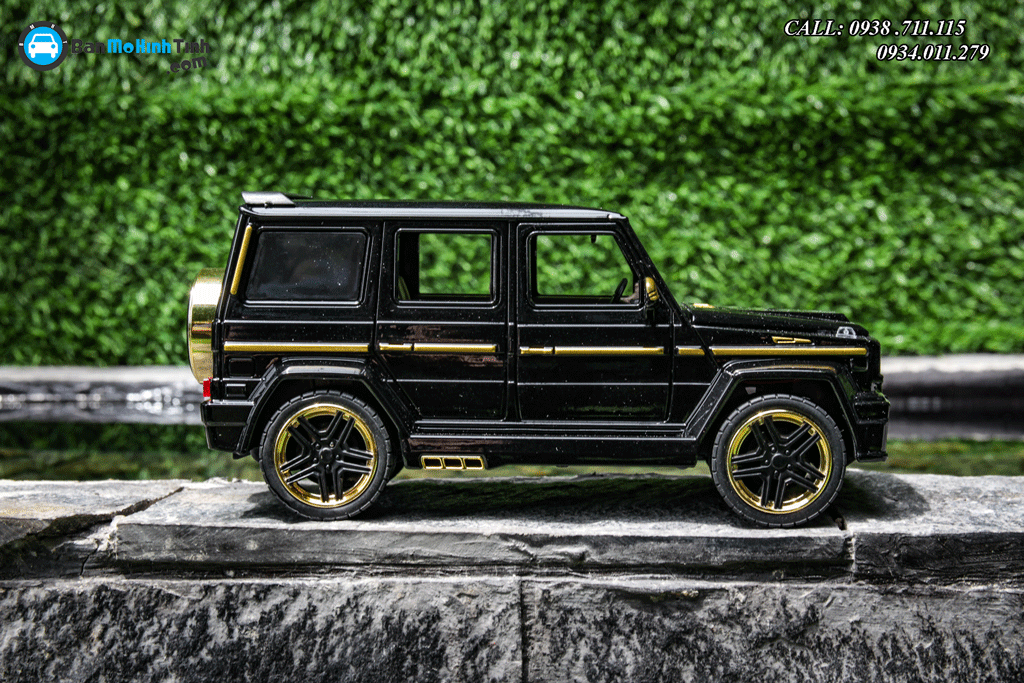 Mô hình xe Mercedes Benz G65 Brabus Black 1:24 XLG
