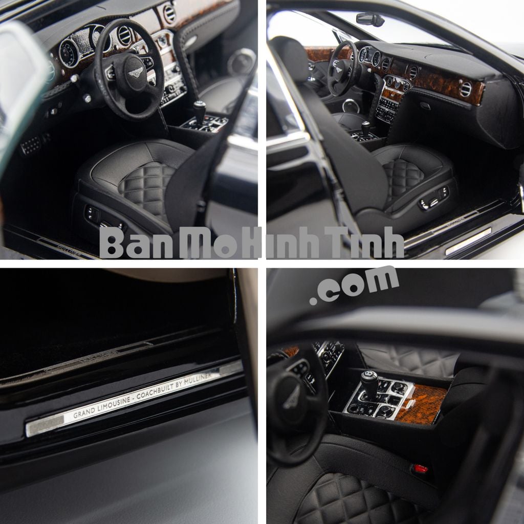 Mô hình xe sang Bentley Mulsanne Grand Limousine by Mulliner 1:18 Almost Real