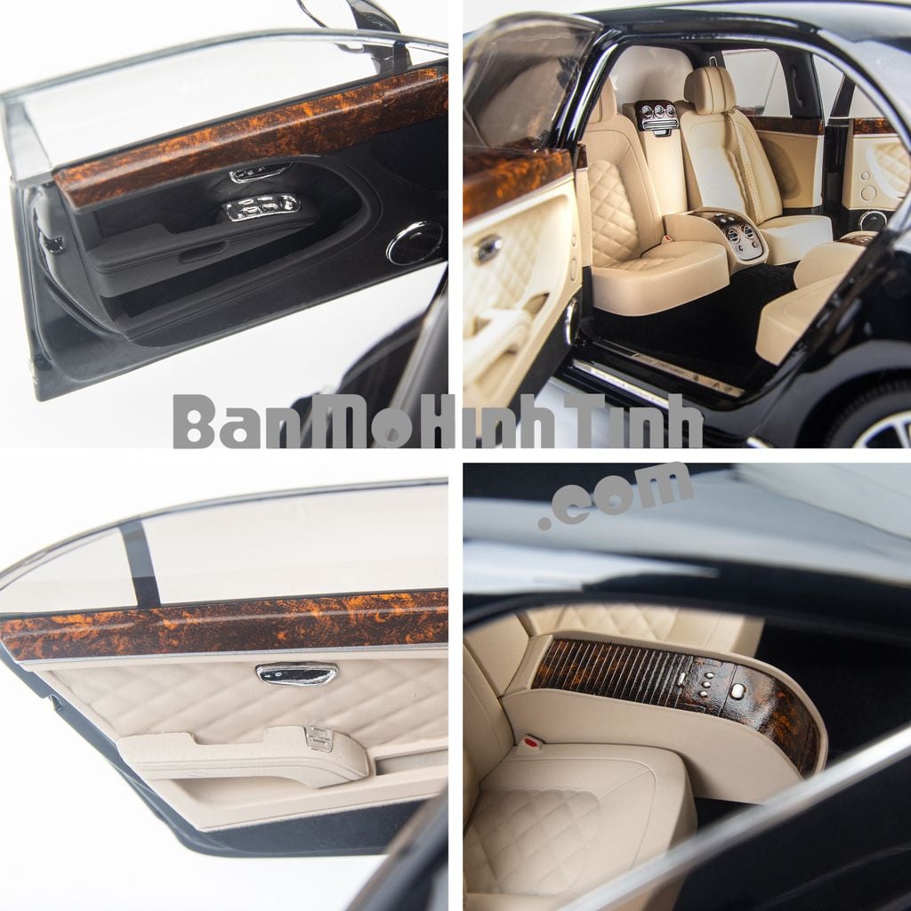 Mô hình xe sang Bentley Mulsanne Grand Limousine by Mulliner 1:18 Almost Real