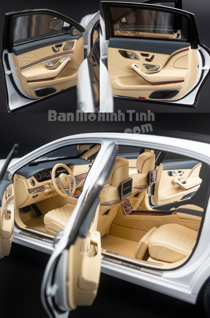 Mô hình xe sang Mercedes-Benz Maybach S650 2019 1:18 Almost Real Diamond White
