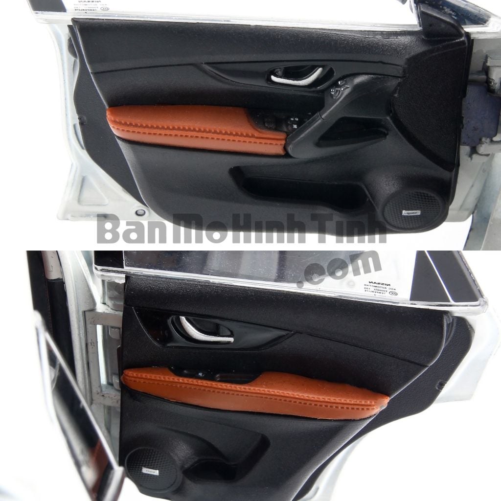 mô hình xe nissan x-trail white 1:18 paudi