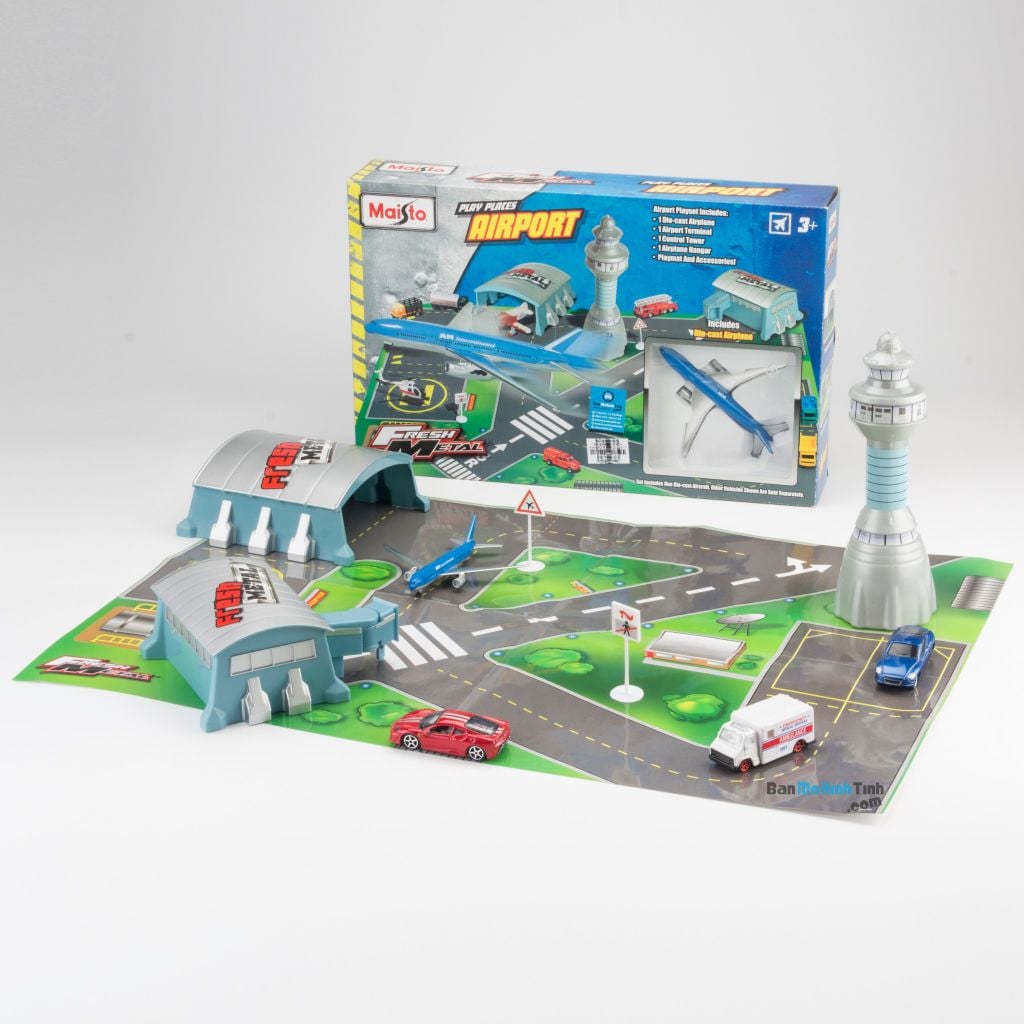 mô hình lắp ráp sân bay tailwind airport paper playset asst.1 maisto
