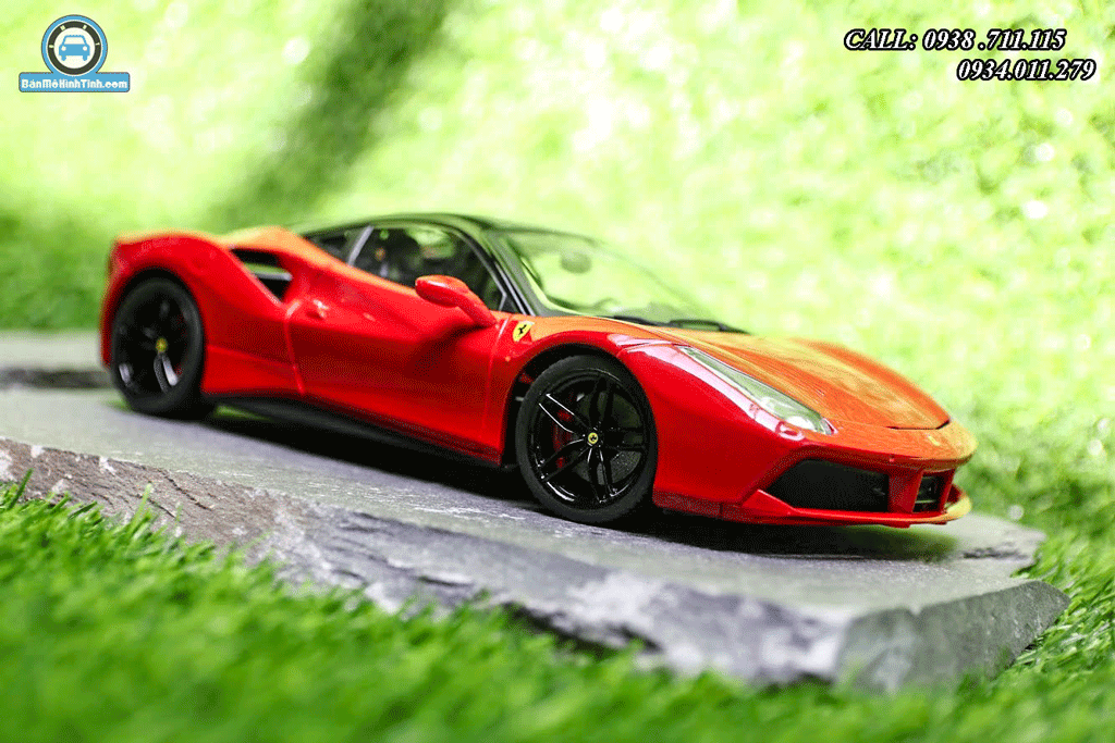 Mô hình xe Ferrari 488 GTB 1:18 Bburago Signature