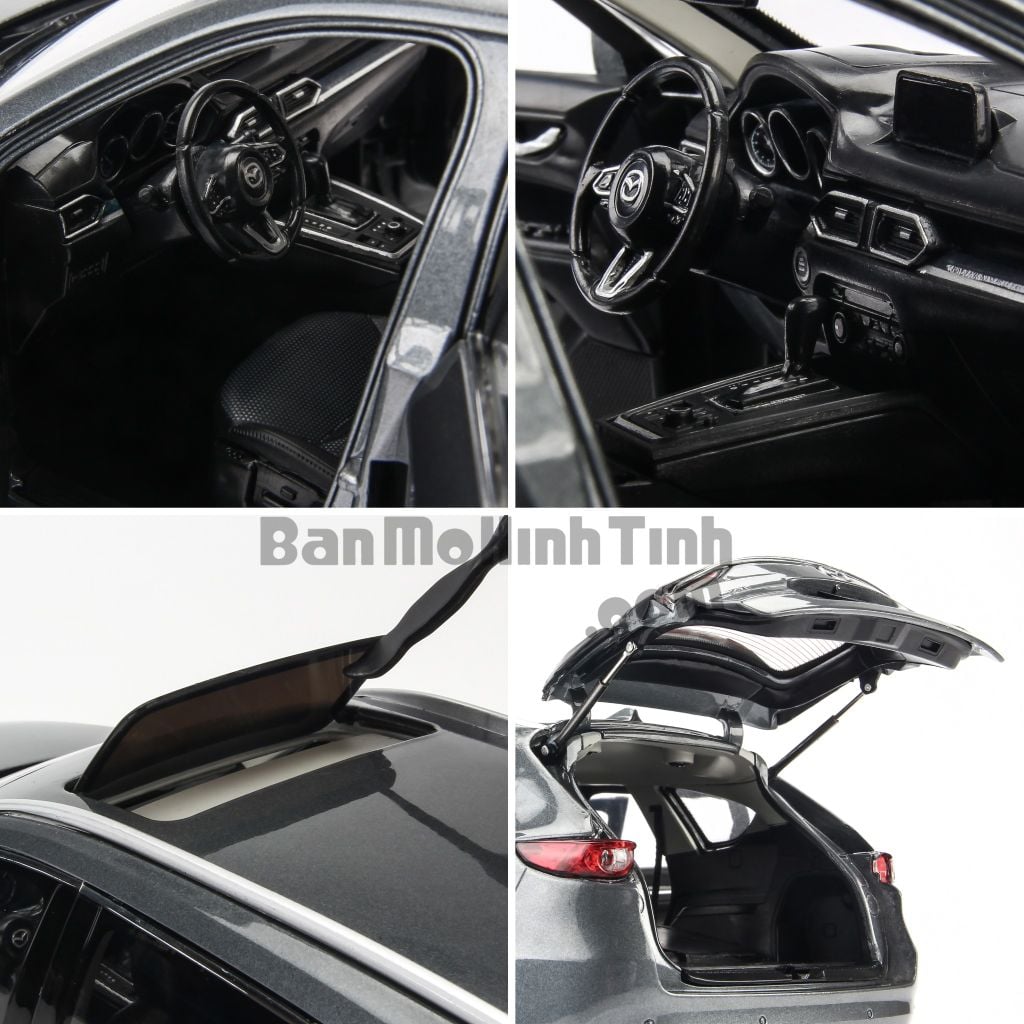 Mô hình xe Mazda CX-8 2019 Grey 1:18 Paudi