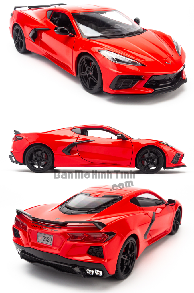 Mô hình xe Chervolet Corvette Stingray Coupe 2020 1:18 Maisto Red