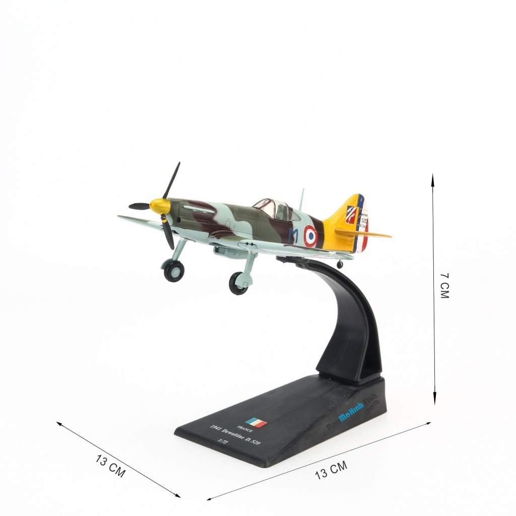 Mô hình máy bay quân sự Dewoitine D520 1941 France 1:72 Amer