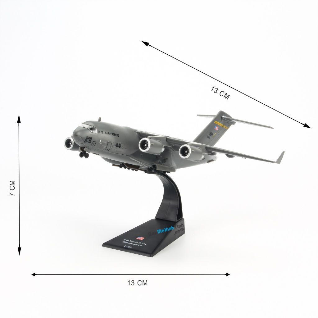Mô hình máy bay quân sự C-17 Globemaster III 1:200 Amer