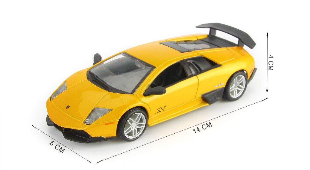 Mô hình xe Lamborghini Murcielago LP670-4 SV Yellow 1:32 Bburago