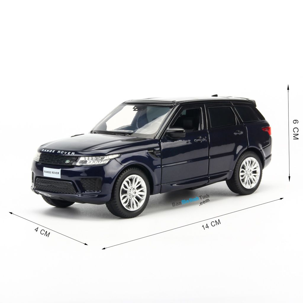 Mô hình xe Land Rover Range Rover Sport Blue 1:32 Jackiekim