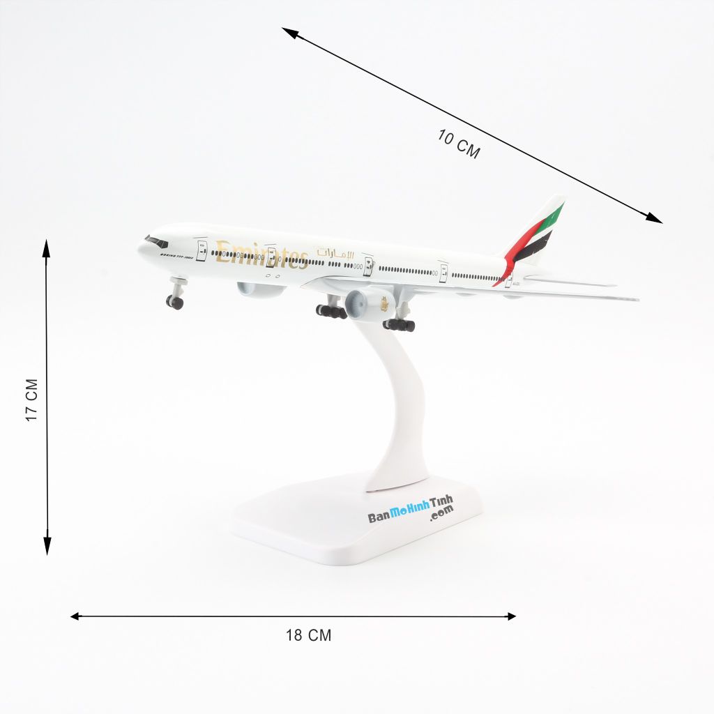 Mô hình máy bay Emirates B777 Airlines V&G 67 Everfly 20cm