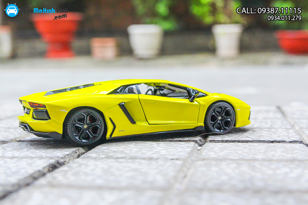 Mô hình xe Lamborghini Aventador LP700-4 Lime 1:24 Maisto