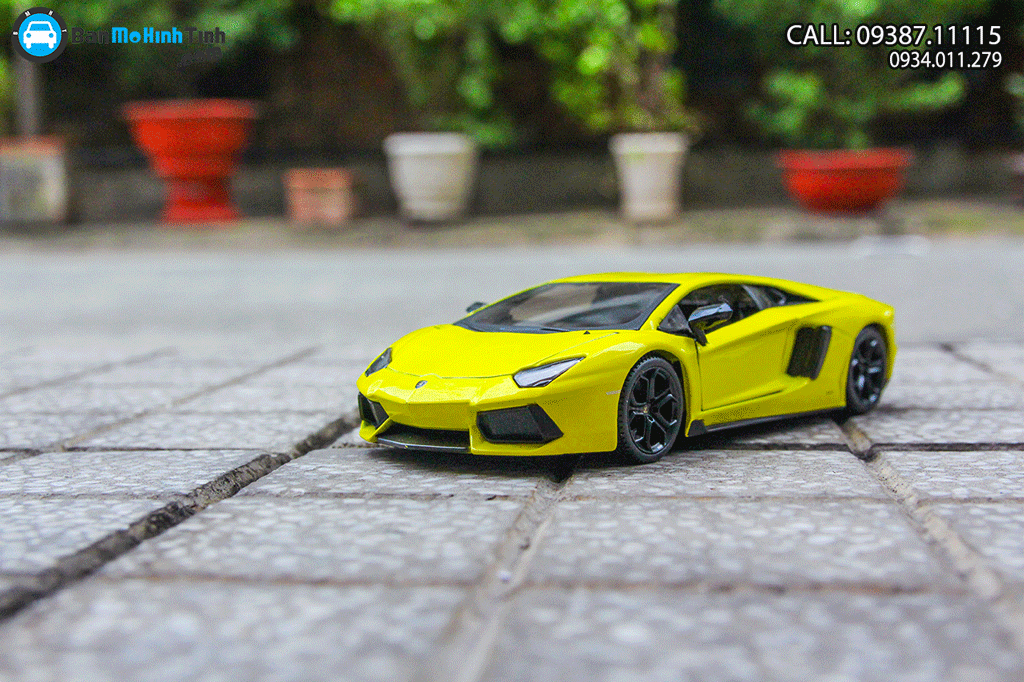 Mô hình xe Lamborghini Aventador LP700-4 Lime 1:24 Maisto