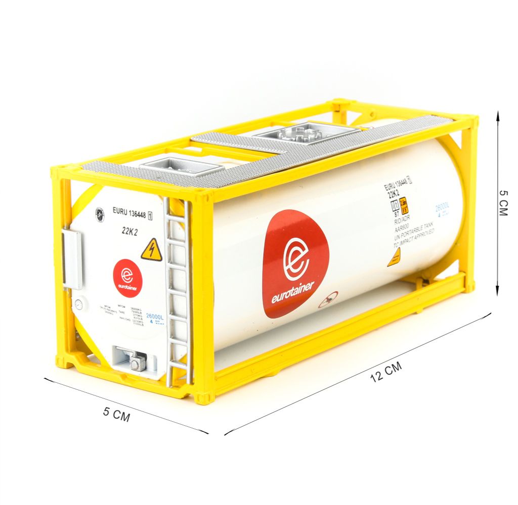 Mô hình container ISO Tank White 1:50 Dealer