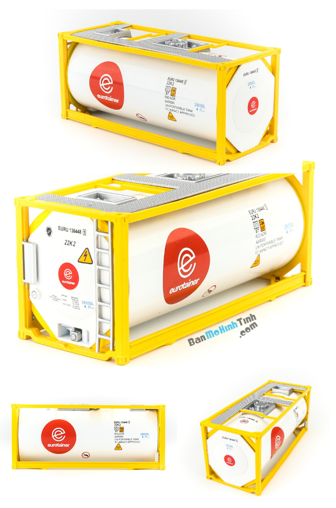 Mô hình container Eurotainer - Tank White 1:50 Dealer chất lượng nhất việt nam