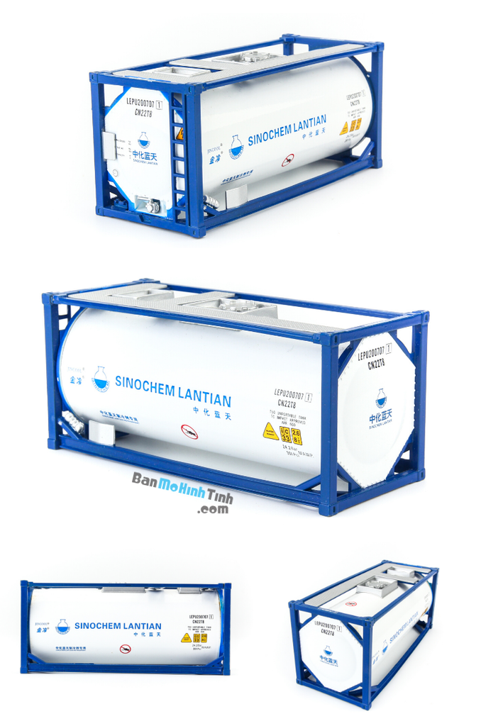 Mô hình container Sinochem Lantian - Tank White 1:50 Dealer