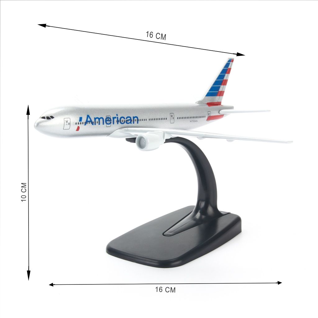 Mô hình máy bay American Airlines Boeing B777 16cm Everfly