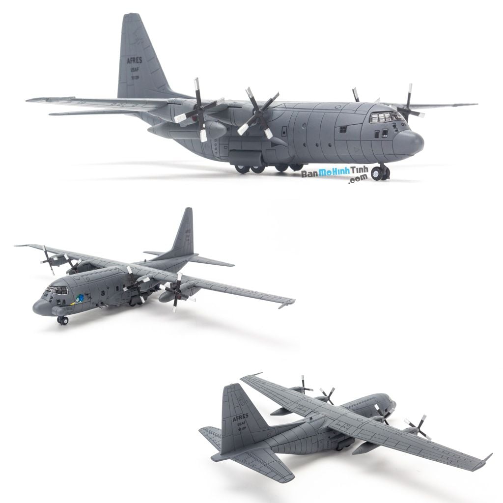 Mô hình máy bay quân sự Lockheed AC-130A 1995 1:200 Amer