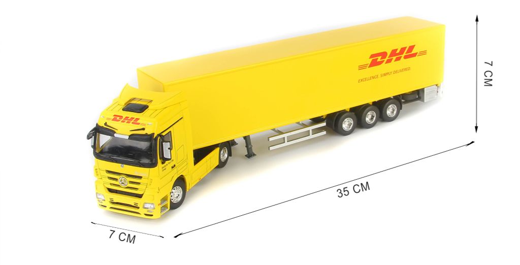 Mô hình xe Container Mercedes-Benz Actros - DHL 1:50 Dealer