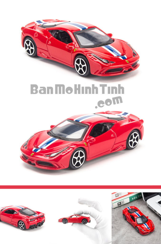 mô hình siêu xe ferrari 458 speciale 1:64 bburago