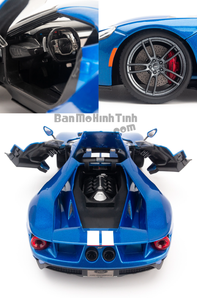 Mô hình xe Ford GT 1:18 Maisto Exclusive Blue
