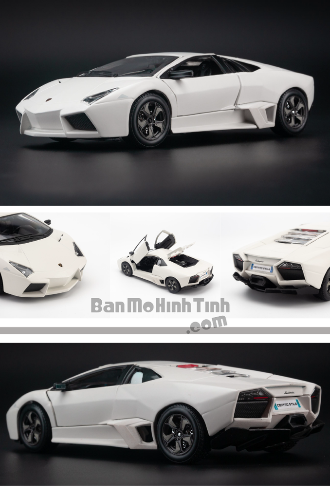 Mô hình xe Lamborghini Reventon 1:24 Bburago Matte White