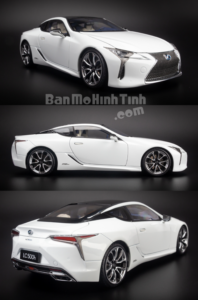 Mô hình xe Lexus LC500h 1:18 Dealer White
