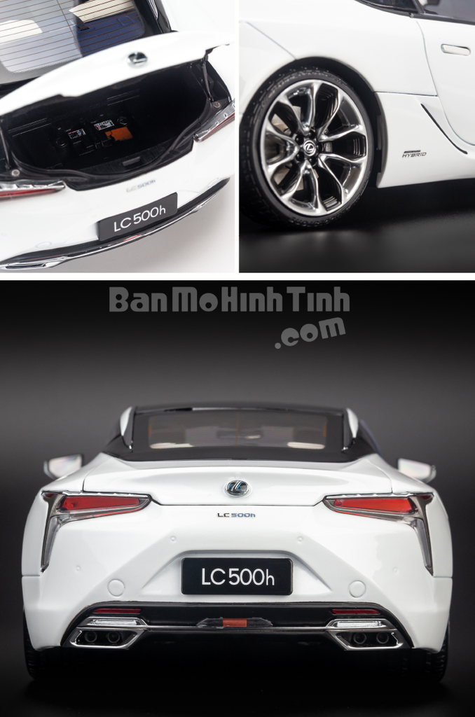 Mô hình xe Lexus LC500h 1:18 Dealer White