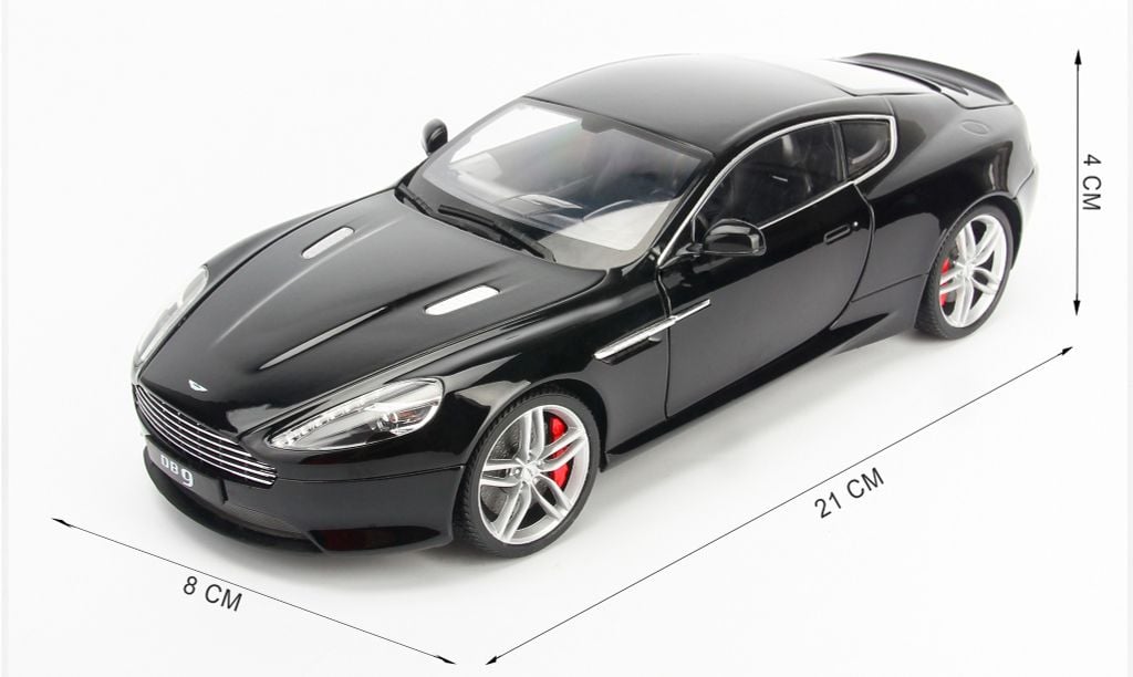 Mô hình xe Aston Martin DB9 Coupe 1:18 Welly Black