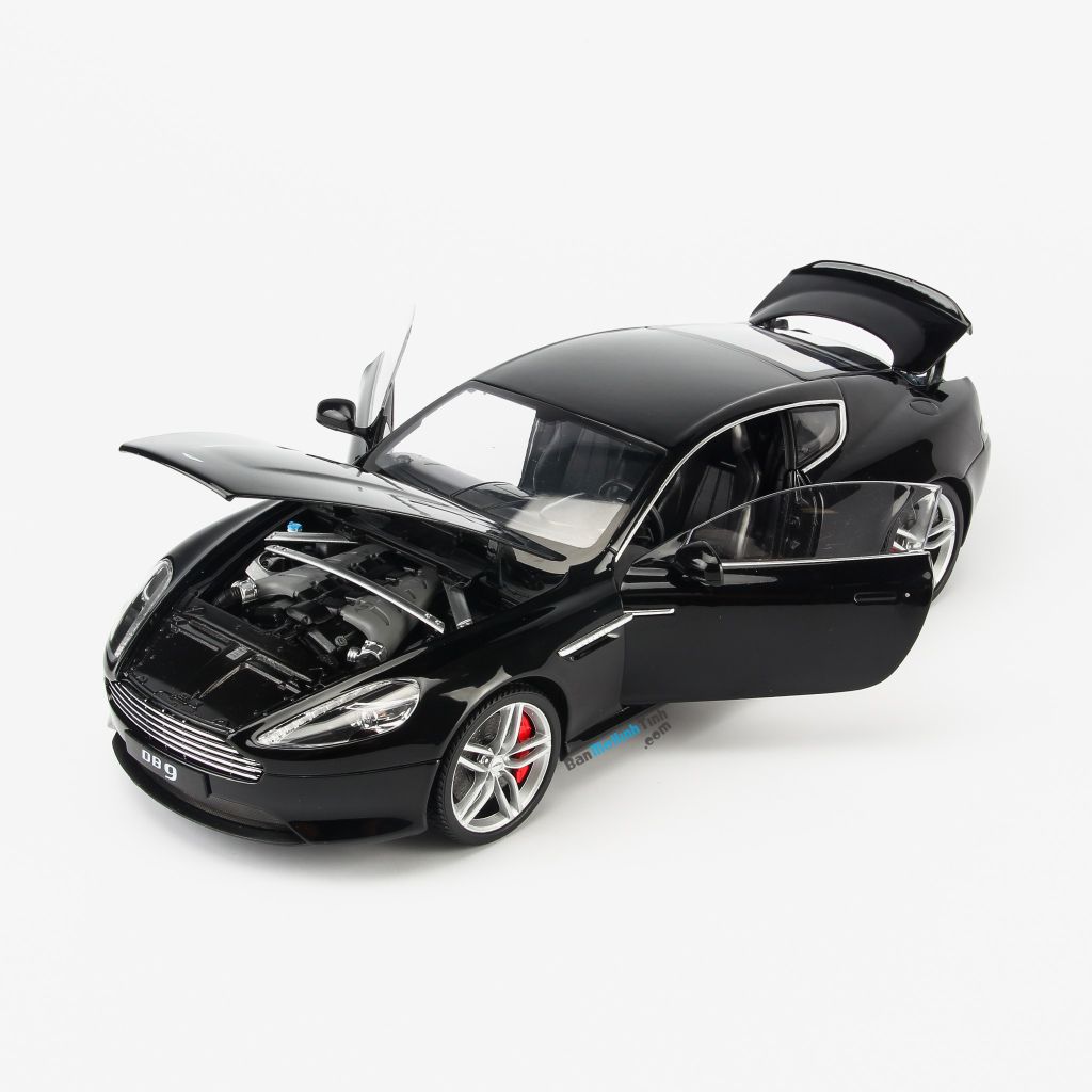 Mô hình xe Aston Martin DB9 Coupe 1:18 Welly Black