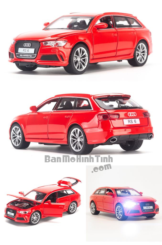 Mô hình xe Audi RS6 1:32 Doublehorses Red