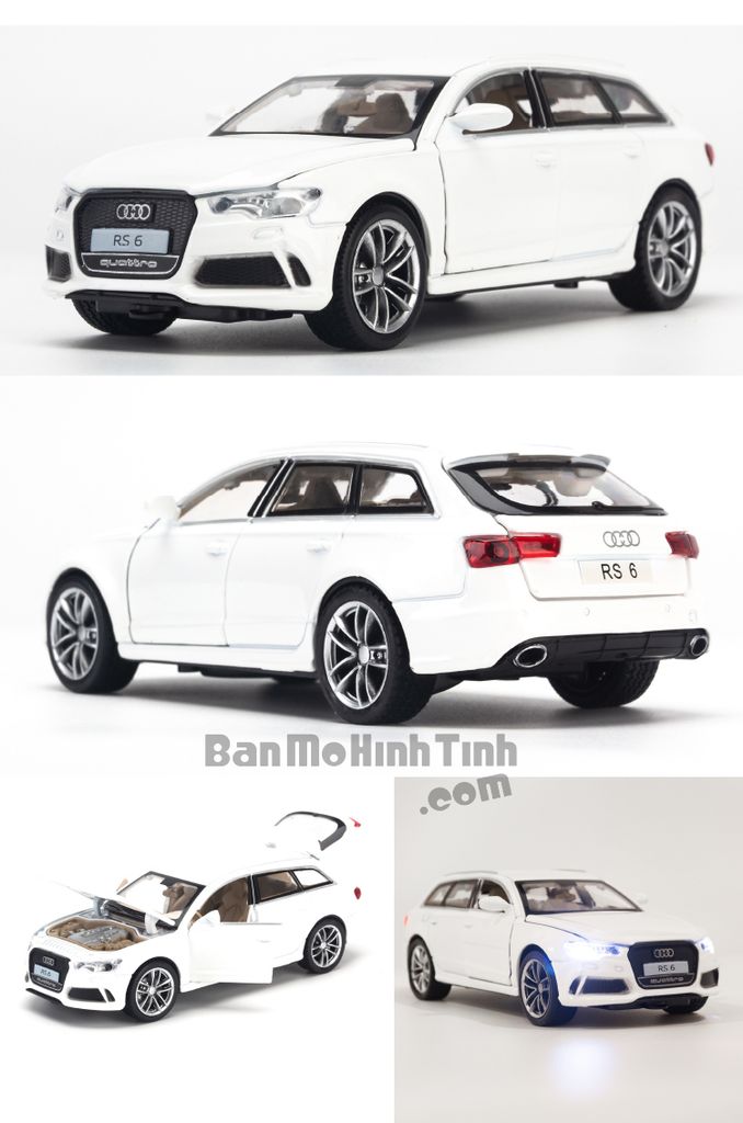 Mô hình xe Audi RS6 1:32 Doublehorses White