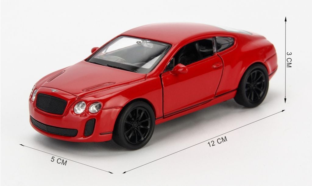 Mô hình xe Bentley Continental Supersport 1:36 Welly Red