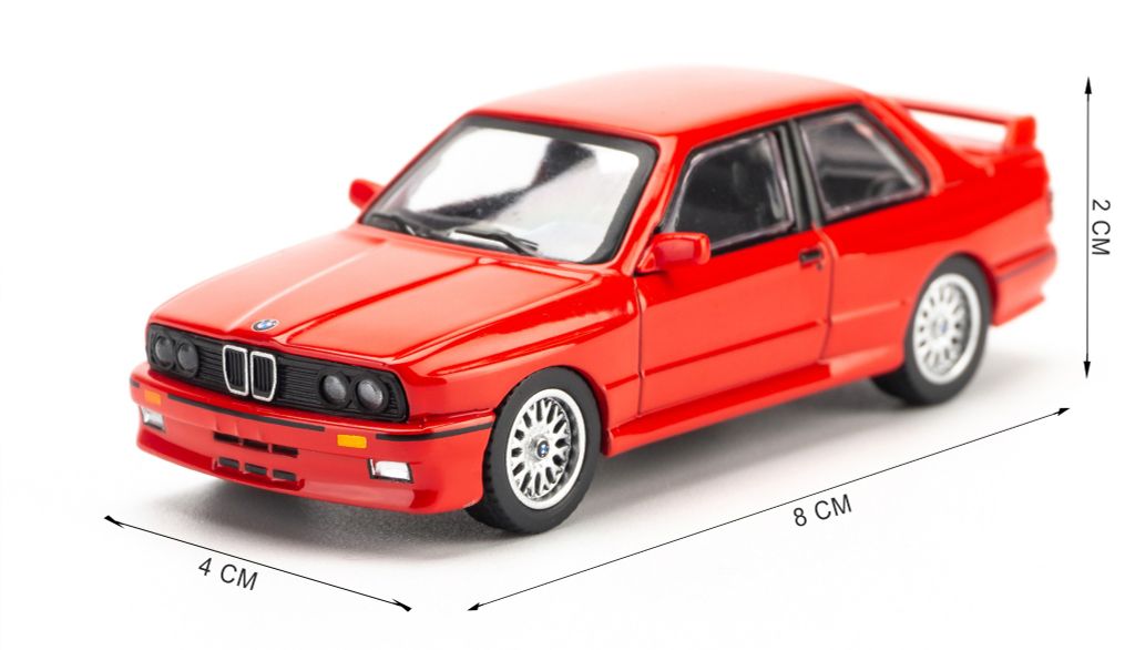 Mô hình xe BMW M3 E20 1:64 MiniGT Henna Red