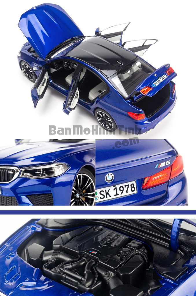 Mô hình xe BMW M5 F90 1:18 Norev Blue