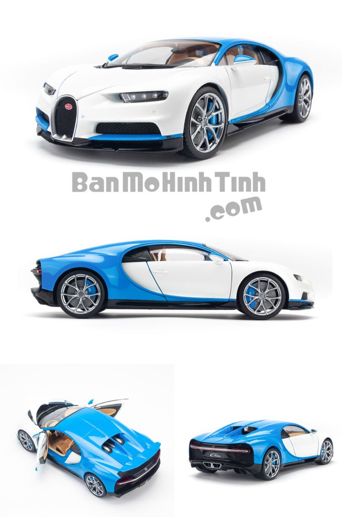 Mô hình xe Bugatti Chiron White 1:18 GTAutos