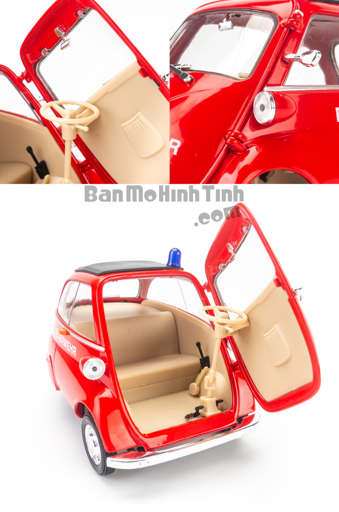 Mô hình xe cổ BMW Isetta 1:18 Welly Fire